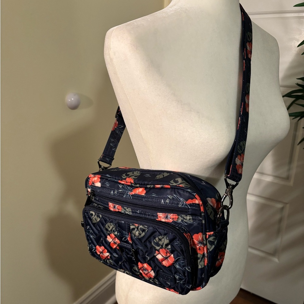 Lug Carousel Floral Crossbody Bag